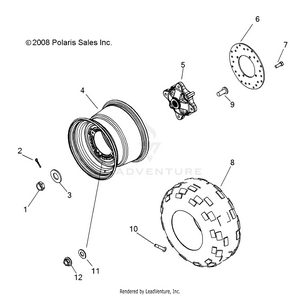 Wheels, Rear - R09rf68af/ar/az (49rgrwheelrr097006x6) Schematic