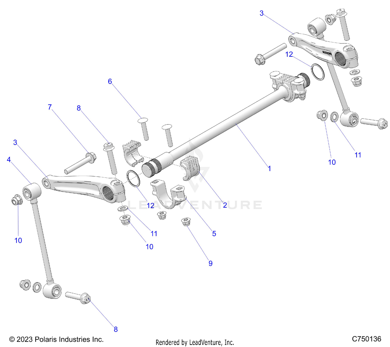 SUSPENSION, FRONT STABILIZER BAR - Z26R4K2KAC/BC/AR/BR/AJ/BJ/AV/BV (C750136)
