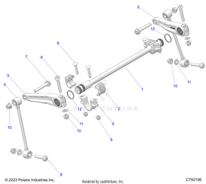 Suspension, Front Stabilizer Bar - Z25r4d2kak/bk/aj/bj/am/bm (c750136) Schematic