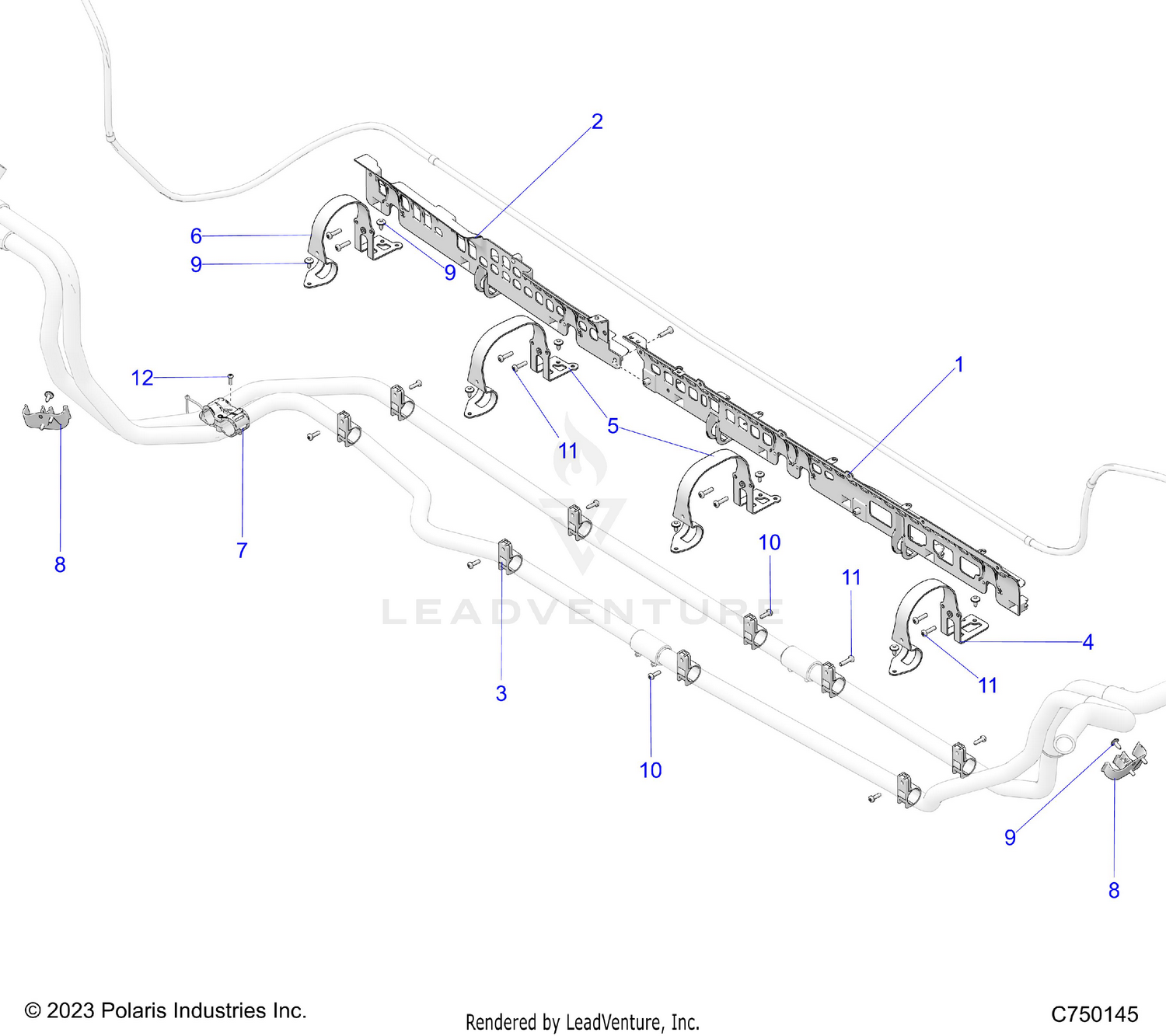 ENGINE, COOLING MOUNTING - Z26R4P2KBL (C750145)