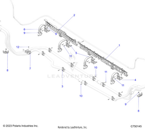 Engine, Cooling Mounting - Z25r4d2kak/bk/aj/bj/am/bm (c750145) Schematic