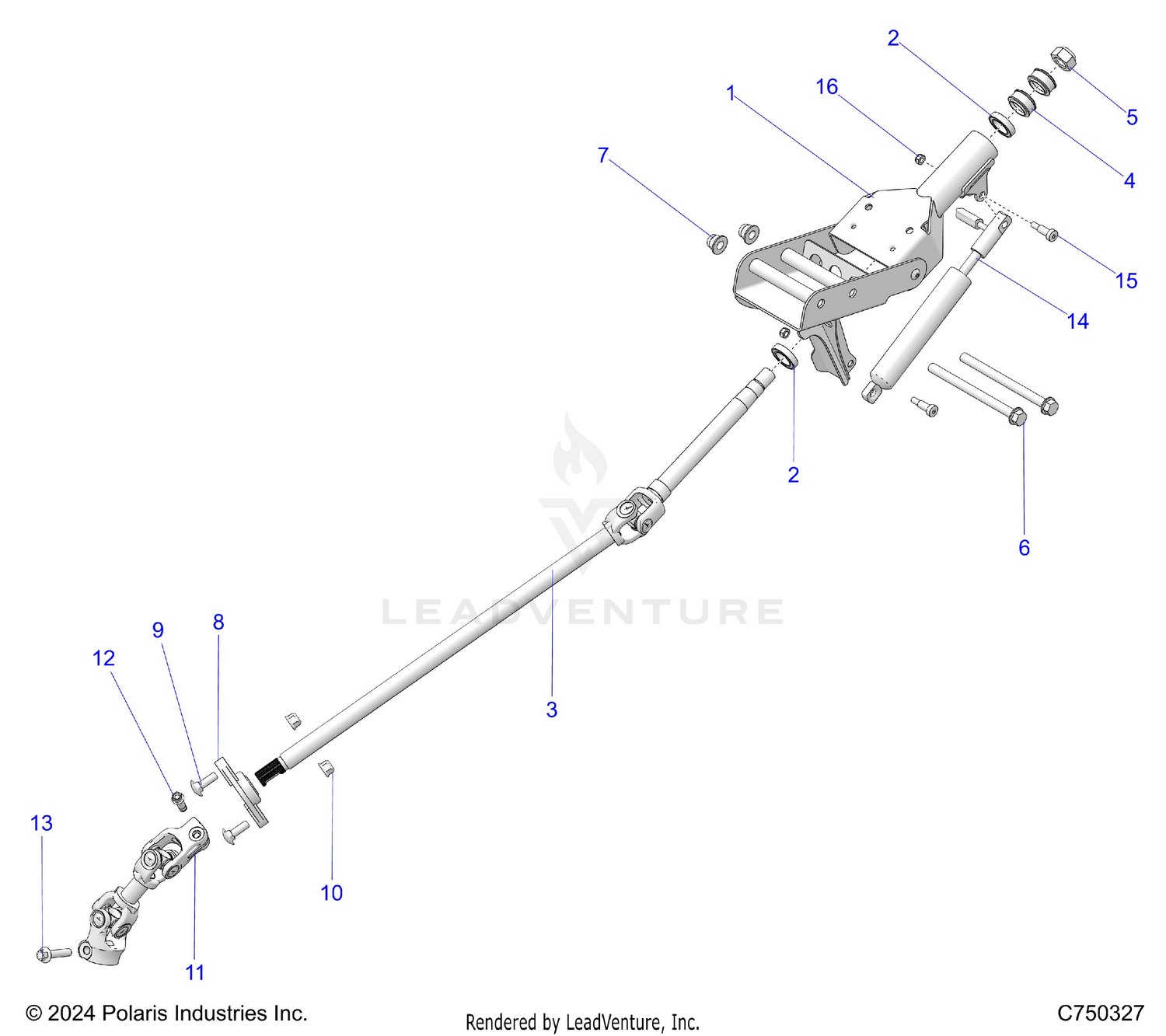 STEERING, LINKAGE & TILT - Z26S4E92A4/B4/A6/B6 (C750327)