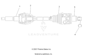 Drive Train, Rear Half Shaft - R08rh68 All Options (49rgrshaftdriverr08500efi) Schematic