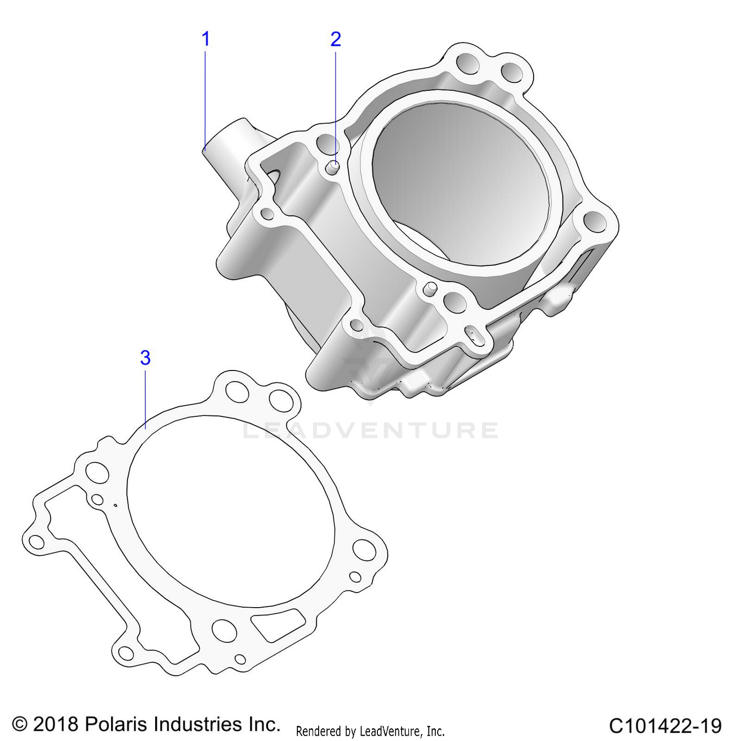 ENGINE, CYLINDER - A26SHR57AG (C101422-19)