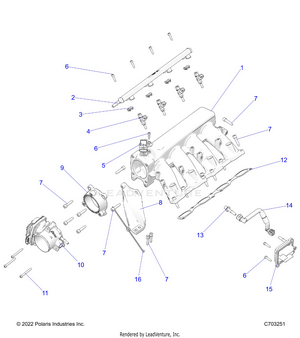 Engine, Intake Manifold, Fuel Rail And Related - Z24rmd2kah/al/bh/bl (c703251) Schematic