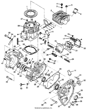 Crankcase And Cylinder Scrambler 400l W97bc38c (4939893989d001) Schematic