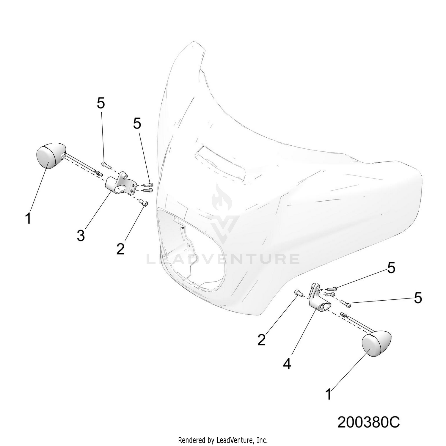 ELECTRICAL, TURN SIGNALS, FRONT - N22TCBAA ALL OPTIONS (200380C)