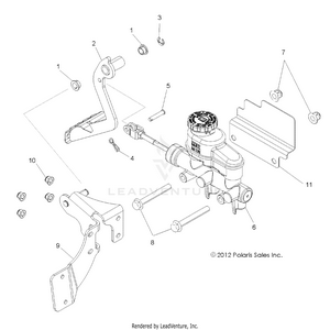 Brakes, Pedal And Master Cylinder - R16rt_87 All Options (49rgrbrakefoot13900xp) Schematic