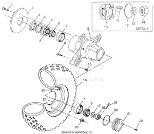 Front Wheel  Sportsman 500 W97ch50a (4939993999b007) Schematic