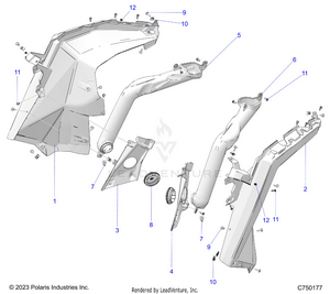 Body, Front Flares And Ducting - Z25r4d2kak/bk/aj/bj/am/bm (c750177) Schematic