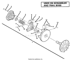 Drive Clutch Assembly. (4910981098035a) Schematic