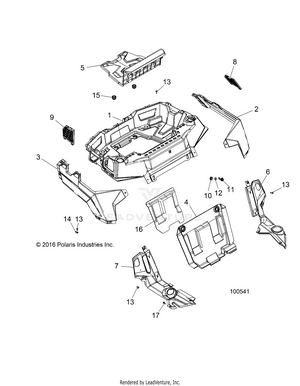 Body, Rear Rack And Fenders - A18daa50b7 (100541) Schematic