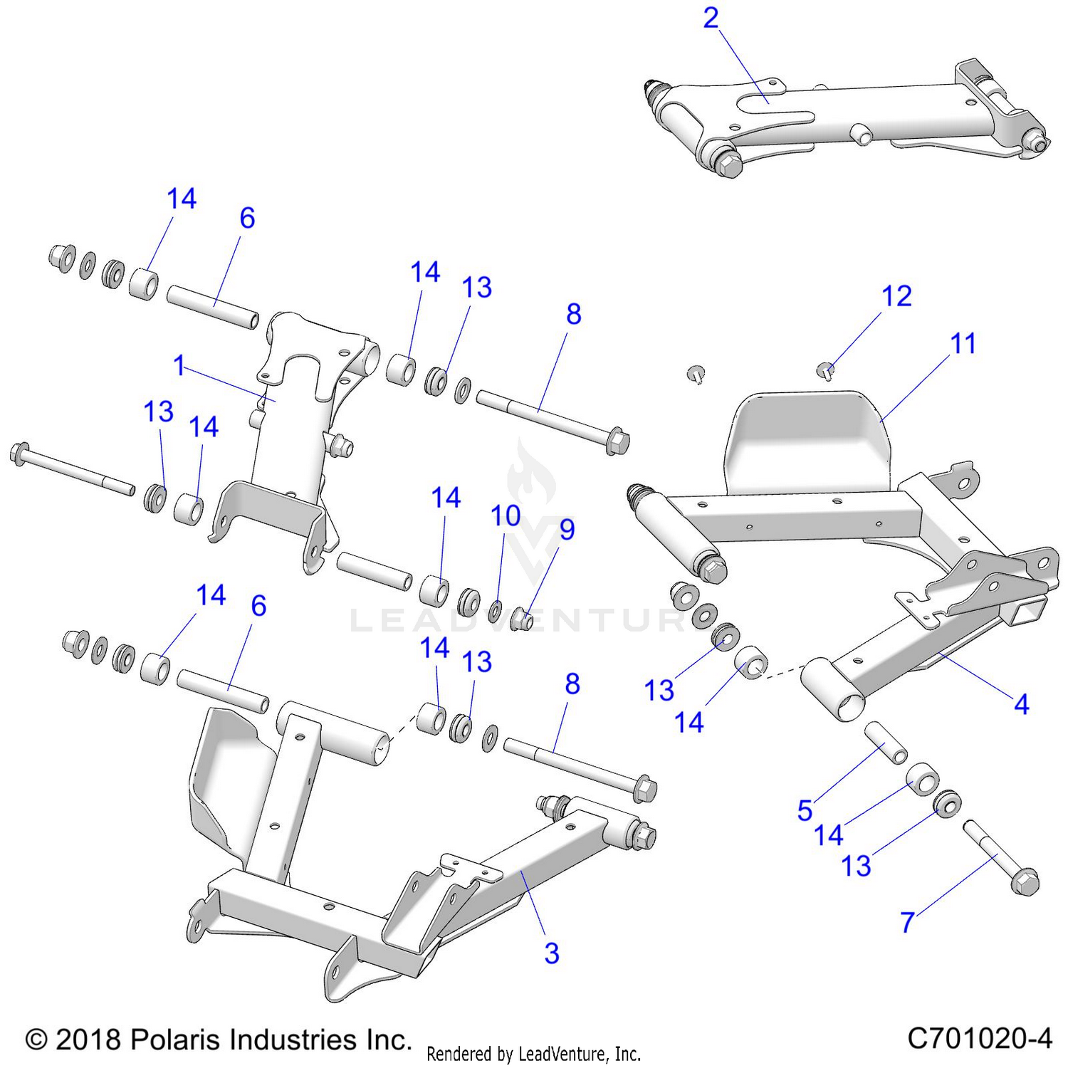 SUSPENSION, REAR CONTROL ARMS - Z24A5E87A5(C701020-4)