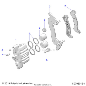 Brakes, Caliper, Front - Z21r4e92ag/as/bg/bs (c0703019-1) Schematic