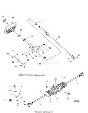 Steering, Steering Asm. - A18daa50b7 (100528) Schematic
