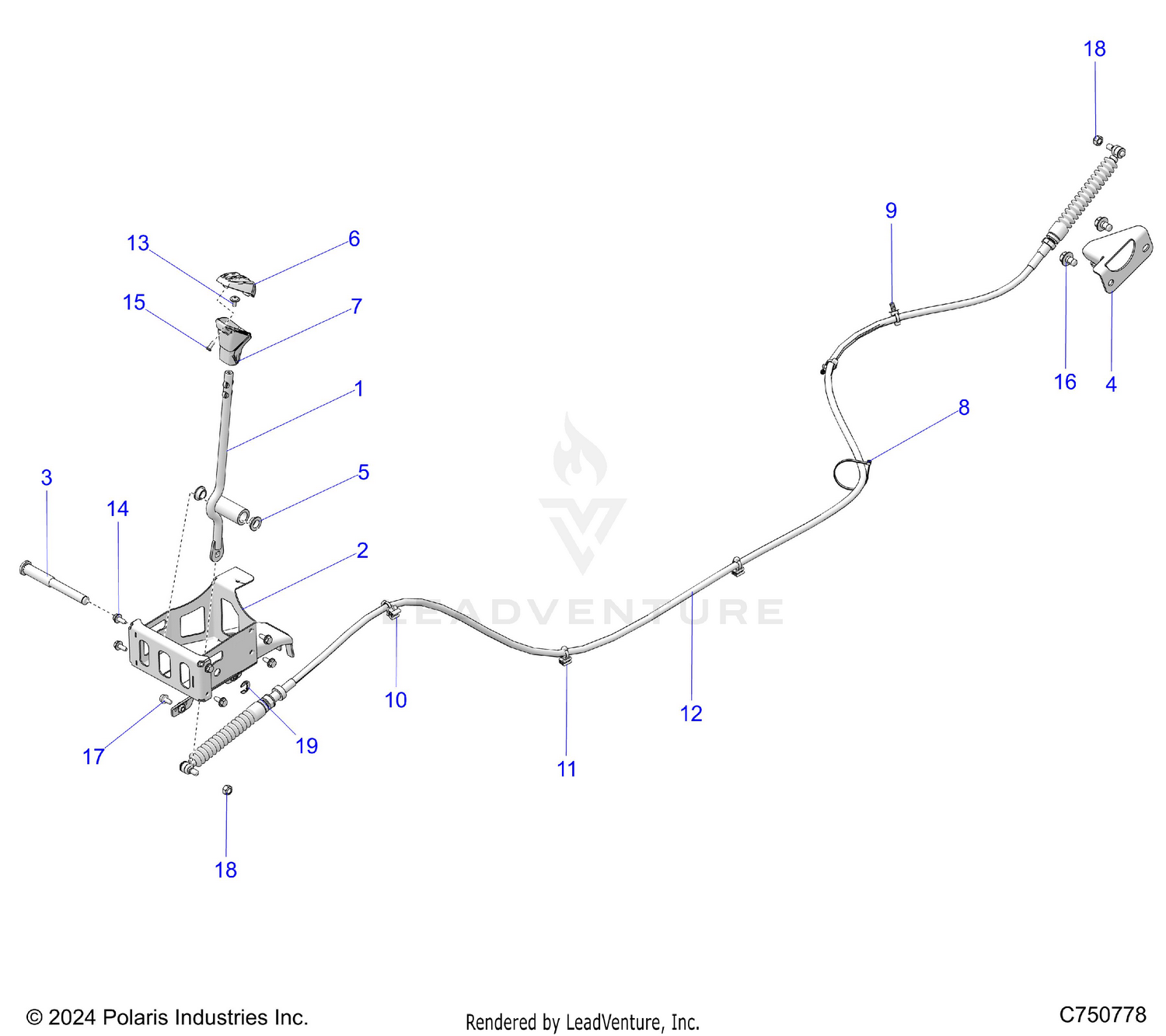 DRIVE TRAIN, GEAR SELECTOR - Z26X4E92A4/B4/A6/B6 (C703079)