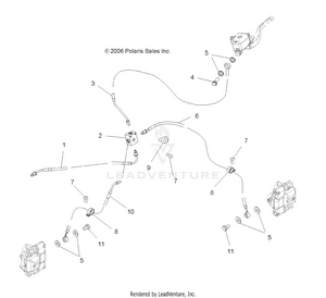 Brake Lines, Front - A07lb27aa/ac/lh27aa/ab/ac/ad/al (49atvbrakeline07hawk) Schematic