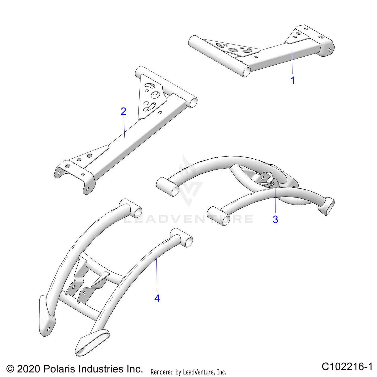 SUSPENSION, REAR CONTROL ARMS - A26SXM95AR (C102216-1)