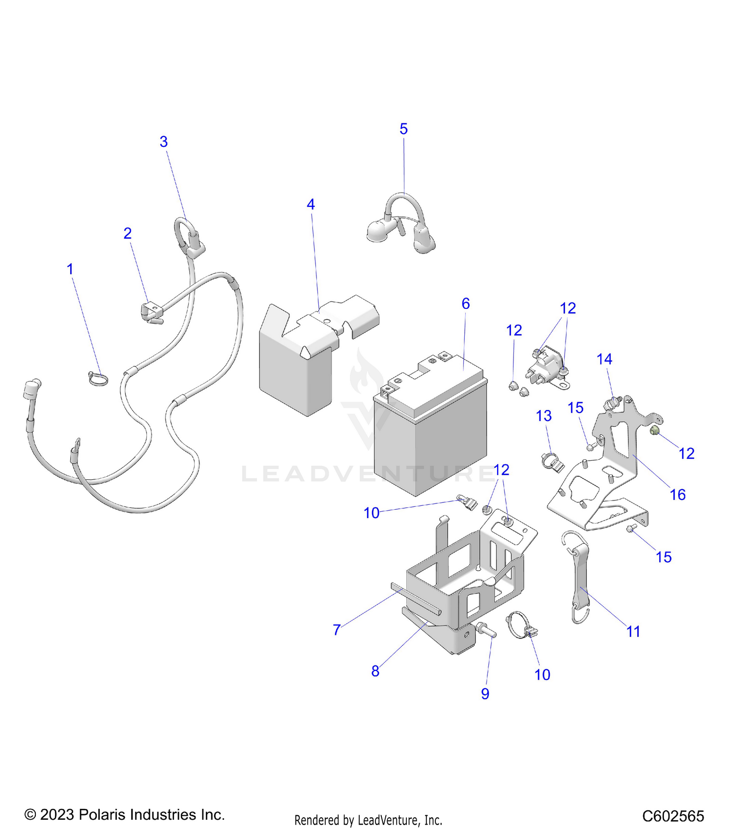 ELECTRICAL, BATTERY/BOX, E.S., and CABLES - S26TLG9BS/BEA (C602565)