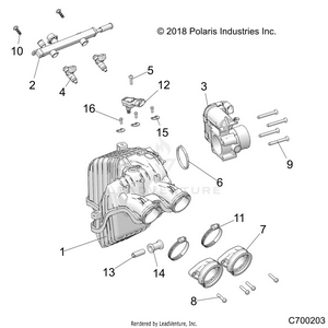 Engine, Intake And Throttle Body - R19rt_87 All Options (c700203) Schematic