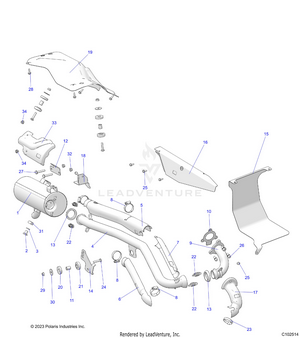 Engine, Exhaust - A24shy57al/an (c102514) Schematic