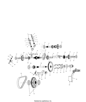 Gearcase (internal Components) - A01ch50ad (4960026002c013) Schematic