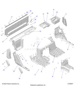 Body, Floor, Rear - R24rse99aj/bj/ak/bk/az/bz/a9/b9 (c730877) Schematic