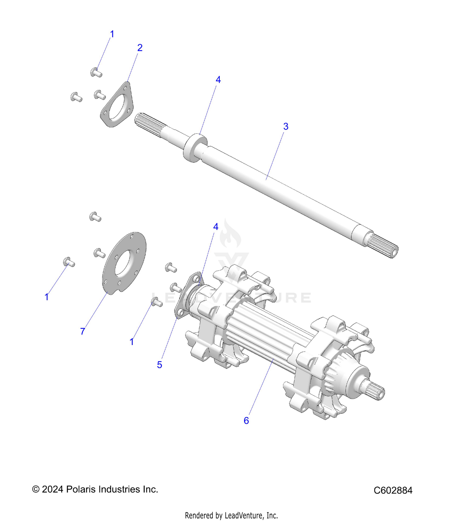 DRIVE TRAIN, JACKSHAFT and DRIVESHAFT - S26TLG9BS/BEA (C602884)