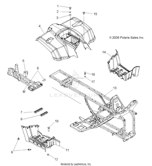 Cab, Rear, Frame And Footwells - A07lb27aa/ac/lh27aa/ab/ac/ad/al (49atvcabrr07hawk) Schematic