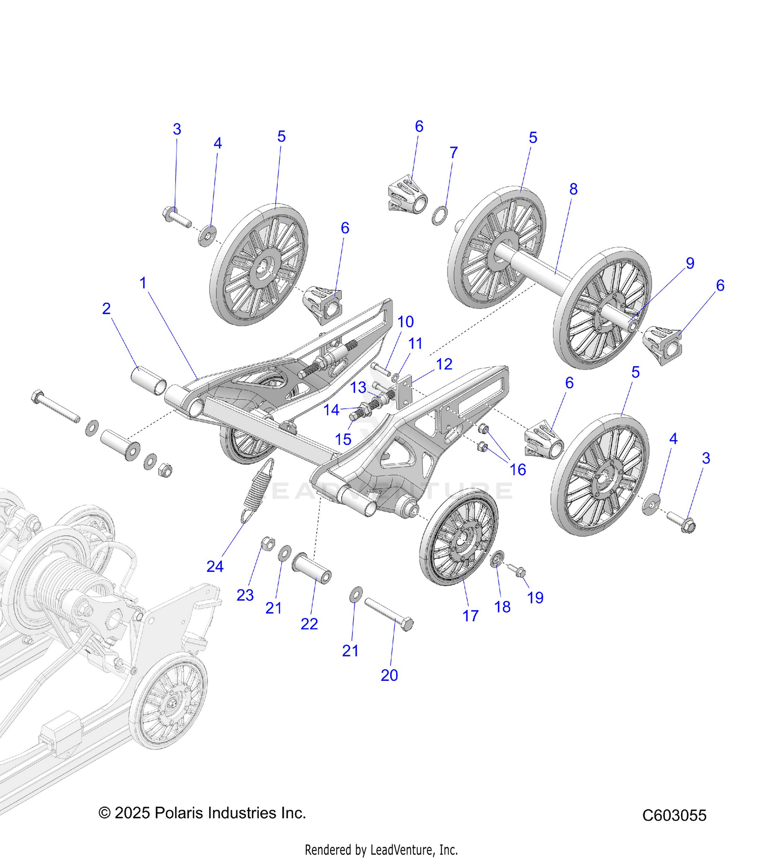 SUSPENSION, REAR EXTENSION - S26TFN6RSP/RSL (C603056)
