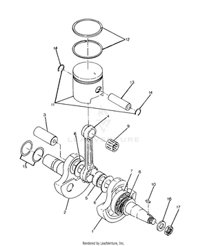 Crankshaft And Piston Assembly Big Boss 4x6 (4919801980038a) Schematic
