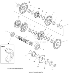 Drive Train, Transmission 2 - A10gj52aa (49atvtransmission208out525s) Schematic