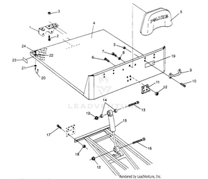 Rear Bed Mounting 6x6 300 W948730 (4926792679a008) Schematic