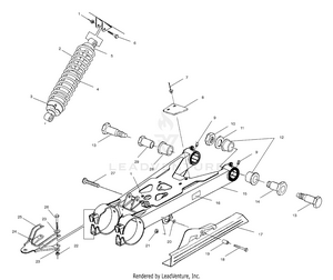 Swing Arm/shock Mounting - A01aa32aa (4963816381b011) Schematic