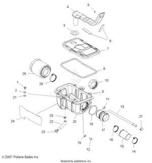 Engine, Air Intake System - A09ca32aa (49atvairbox08boss) Schematic