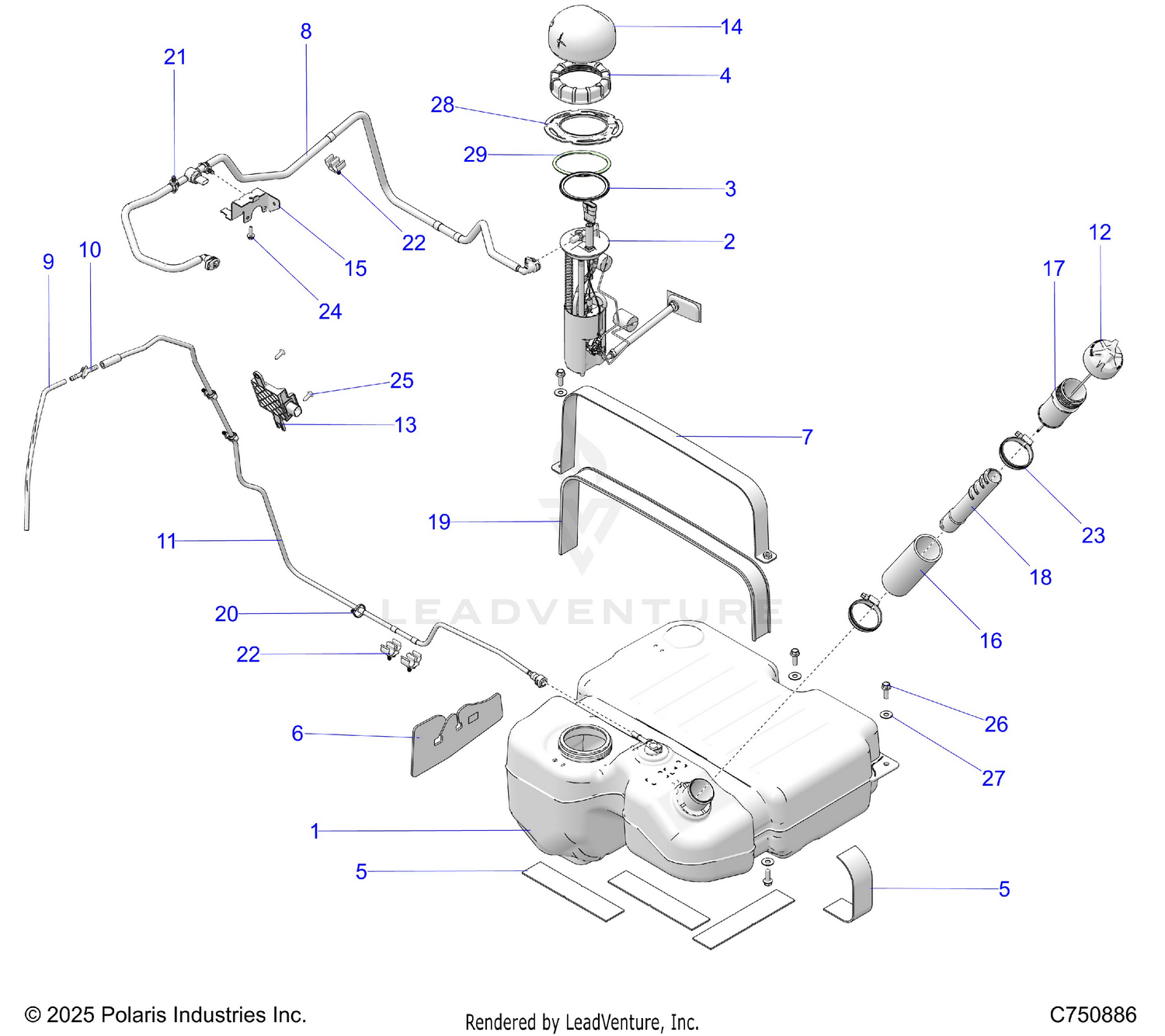 FUEL SYSTEM, STD. - Z26X4E92A4/B4/A6/B6 (C750886)