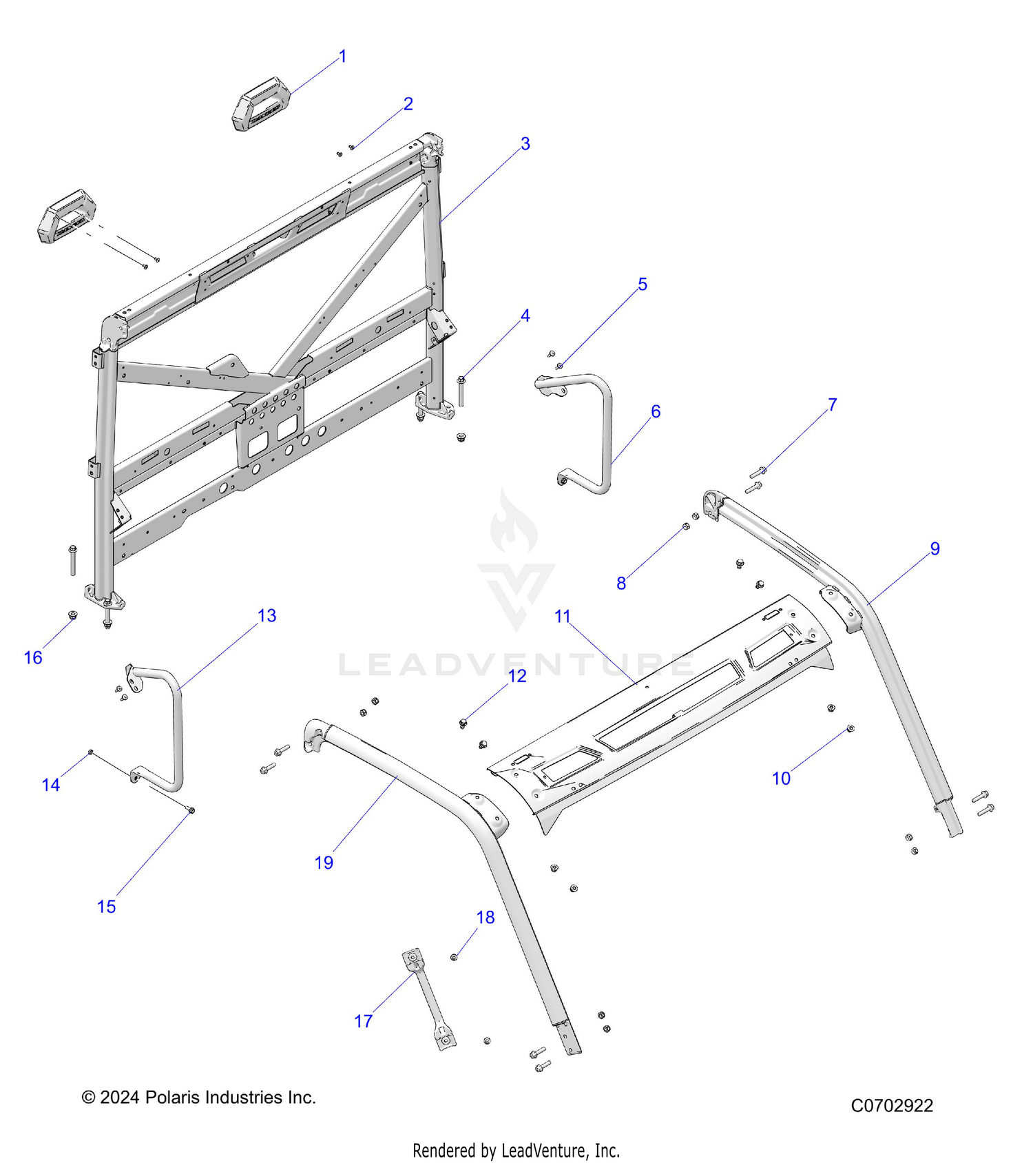 CHASSIS, CAB FRAME - R26TAA99A1/B1 (C0702922)