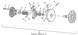 Drive Clutch Magnum 2x4 W97aa42a (4940704070b011) Schematic