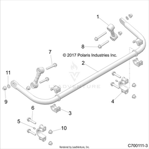 Suspension, Rear Stabilizer Bar - Z19vge99ak/aw/bk/bw (c700111-3) Schematic