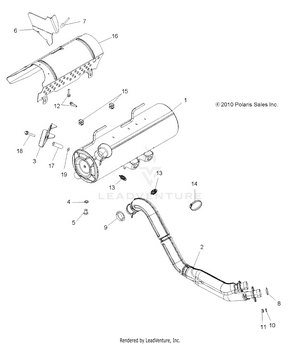 Engine, Exhaust - A12zn8efk/efo (49atvexhaust11spxp850) Schematic