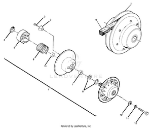 Driven Clutch Assembly (4918541854030a) Schematic