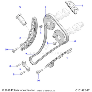 Engine, Cam Chain And Sprocket - A21sez57am/an/bm/bn (c101422-17) Schematic