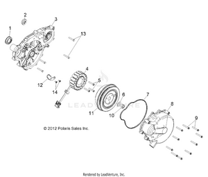 Engine, Stator And Flywheel - R14rh76aa/76ac/7eaz (49rgrstator13crew) Schematic