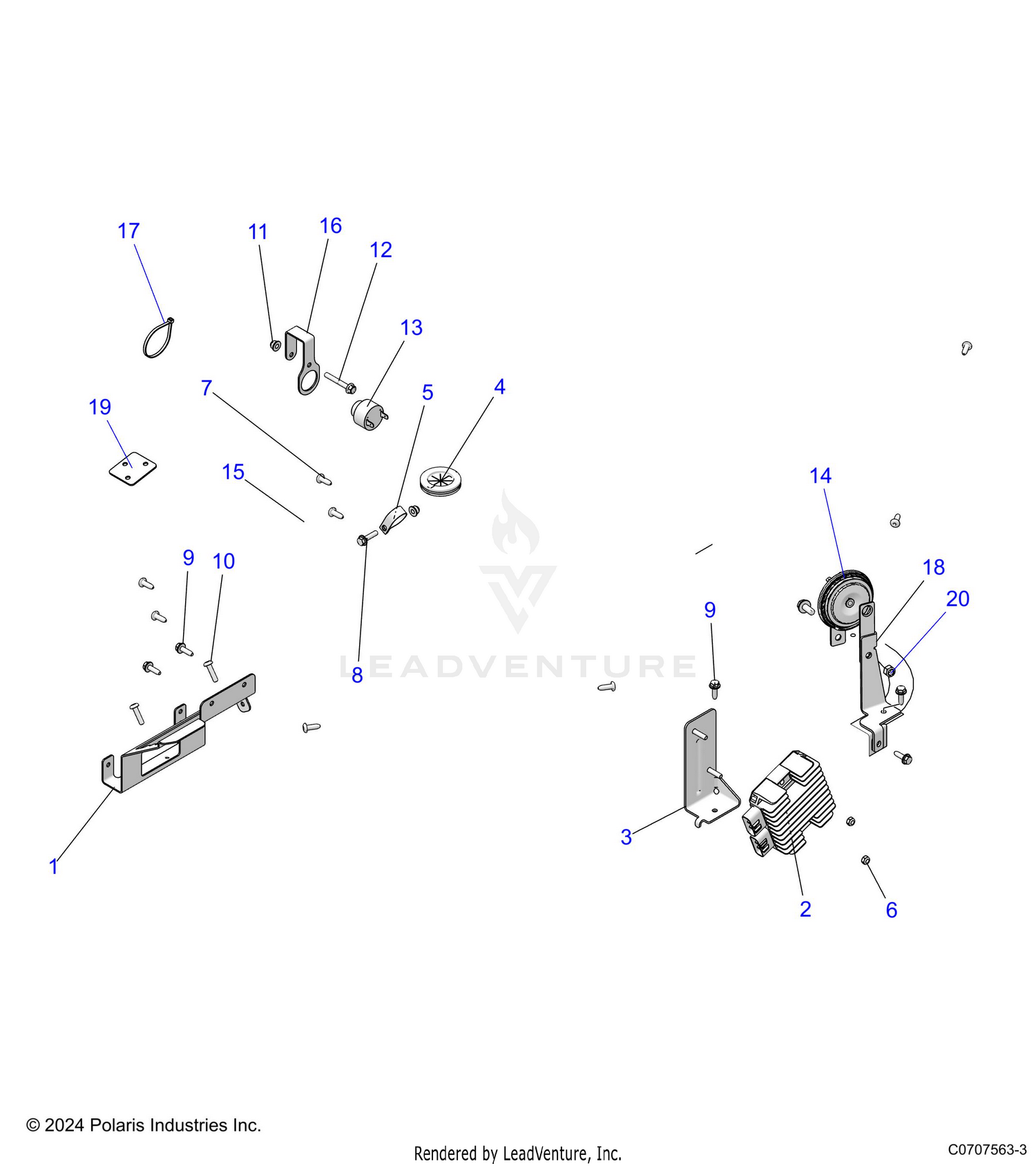 ELECTRICAL, WIRE HARNESS COMPONENTS - D26M4A57B4/G57B4/U57B4/W57B4 (C0707563-3)