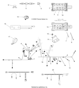 Electrical, Harness - A09zx85/8x All Options (49atvharness09speps850) Schematic