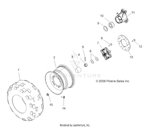 Wheels, Rear - A09cl76aa (49atvwheelrear096x6) Schematic