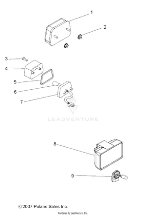 Electrical, Headlights, Tailights And Bulbs - A09ca32aa (49atvheadlight08boss) Schematic
