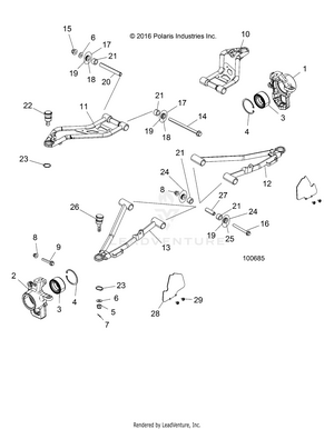 Suspension, Front - A17dae57am (100685) Schematic