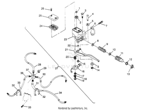 Controls - Master Cylinder/brake Line 6x6 300 W948730 (4926792679b012) Schematic