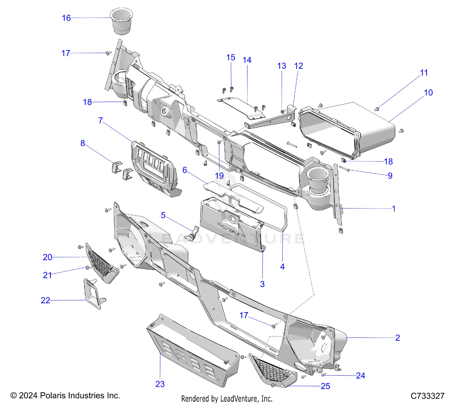 BODY, DASH LOWER - R26RRU99FP (C733327)